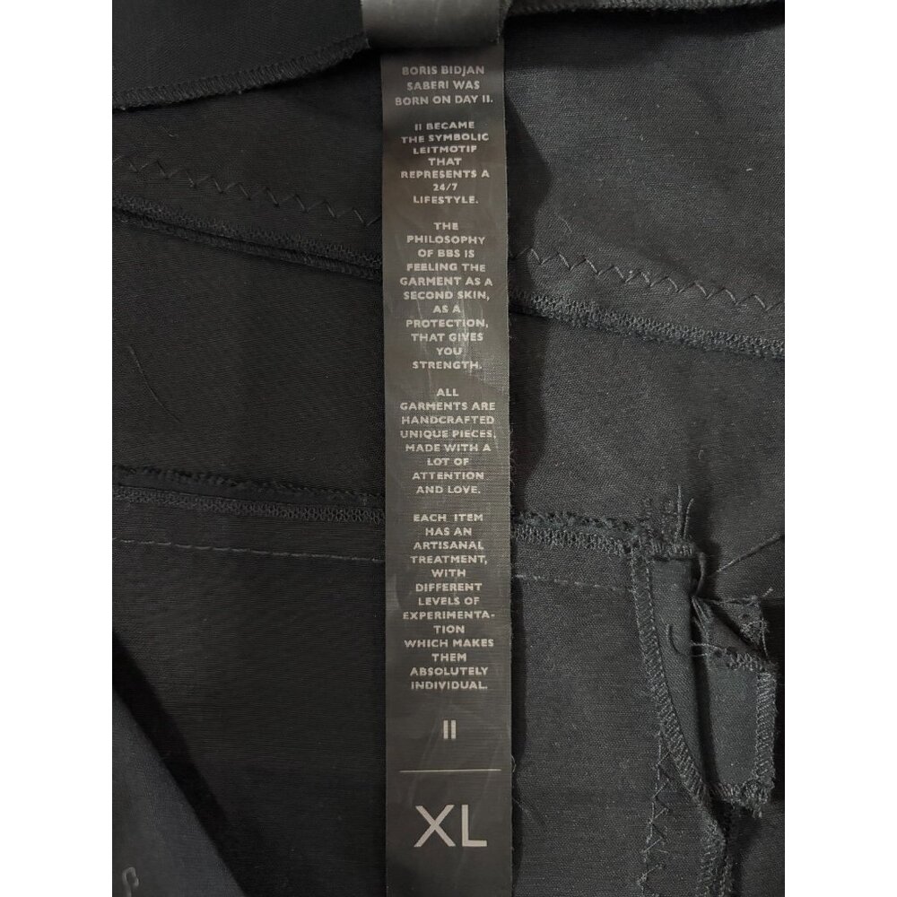 Boris Bidjan Saberi Denim Pants sz XL color navy P14-F1904 handmade Spain NEW - Picture 6 of 7